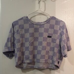 Vans Lavender Checkered Crop Top